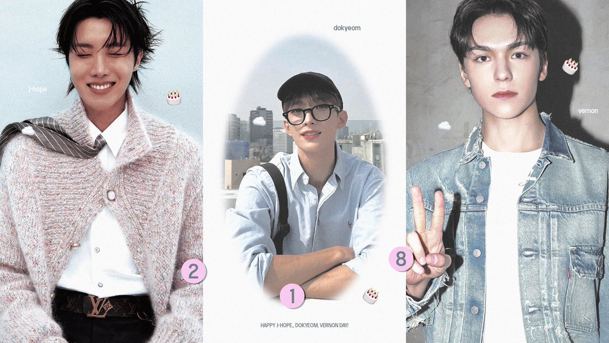 happy 218 day! 🎂💗💨 #JHOPE #DK #VERNON