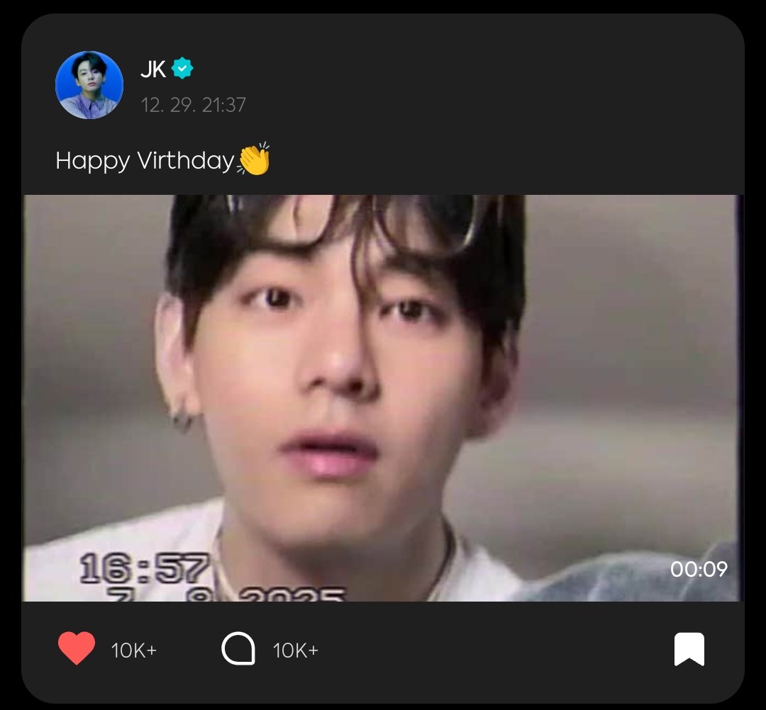 Kvdarlings's tweet photo. #noticing 
Jungkook when its another members birthday 

Jungkook when it's his baby bear's birthday ☹️🥹 https://t.co/xLnyMyeL99