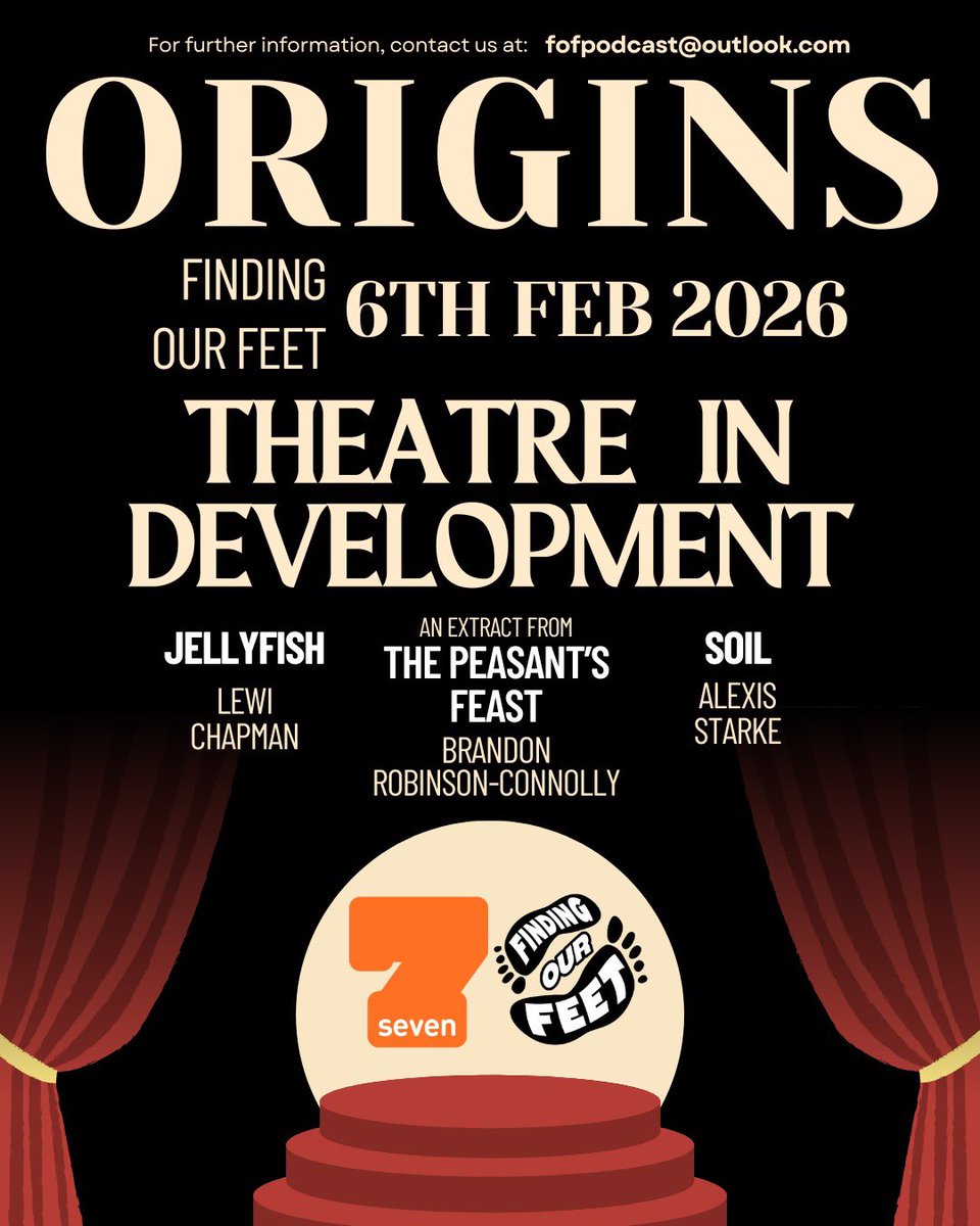 SamHenly_'s tweet photo. Finding Our Feet Presents: ORIGINS - Theatre In Development 🎭 

Had the absolute time of my life producing and presenting our second event at Finding Our Feet Podcast!! Always a joy to be moving onwards and upwards with my best mates Becca Boomer and Sean Merrick

1/3 https://t.co/mEcMtiaHrZ