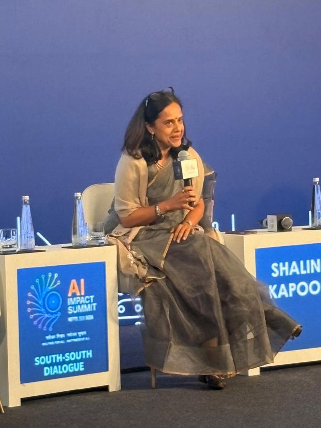 orfonline's tweet image. In the closed-door Fireside Chat, the need for #AI-ready data reiterated. 
A lot of AI developers in #GlobalSouth are not just building #data sets and a #framework, but also creating the right pipelines to bridge the #compute gap.

#SouthSouthDialogue #AIImpactSummit2026