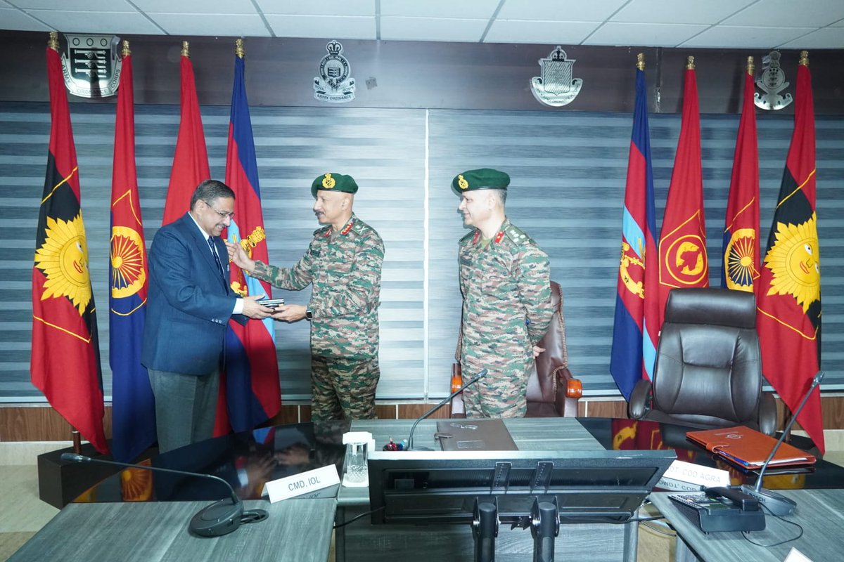 UBArea_IA's tweet photo. 🔭 POWERING THE FUTURE OF BATTLEFIELD VISION 🔧🇮🇳

A major leap in operational readiness! The Regional Product Support Centre (RPSC) of India Optel Ltd was inaugurated by Lt Gen Deepak Ahuja, DGOS &  Col Comdt on 18 Feb 2026 at Central Ordnance Depot, Agra.
As a Single Point of Contact for all opto-electronic equipment of the Field Army, RPSC will ensure faster support, seamless maintenance & enhanced mission capability.
When vision sharpens, victory follows. Strengthening eyes on the front, strengthening Bharat’s resolve.

🔭 रणभूमि की दृष्टि को नई शक्ति 🔧🇮🇳

भारत की सैन्य तैयारी में ऐतिहासिक कदम! 18 फरवरी 2026 को सेंट्रल ऑर्डनेंस डिपो, आगरा में Lt Gen Deepak Ahuja, DGOS & Col Comdt द्वारा India Optel Ltd के Regional Product Support Centre (RPSC) का उद्घाटन किया गया।
यह केंद्र फील्ड आर्मी के सभी ऑप्टो-इलेक्ट्रॉनिक उपकरणों के लिए Single Point of Contact के रूप में कार्य करेगा—तेज़ तकनीकी सहायता, बेहतर रखरखाव और अधिक प्रभावी मिशन क्षमता सुनिश्चित करेगा।
दृष्टि सशक्त तो विजय सुनिश्चित। आत्मनिर्भर भारत, सशक्त सेना।

#IndianArmy #IndiaOptel #AtmanirbharBharat #OperationalReadiness #UttarBharat #स्वदेशी #सशक्तसेना 🇮🇳

@adgpi @panchshulpulse @PRODefDehradun @suryacommand @IbexRadioTarana @radioibextarana @voiceofspiti @PoohCrs8913 @ProDefLko @SpokespersonMoD @DefMinIndia