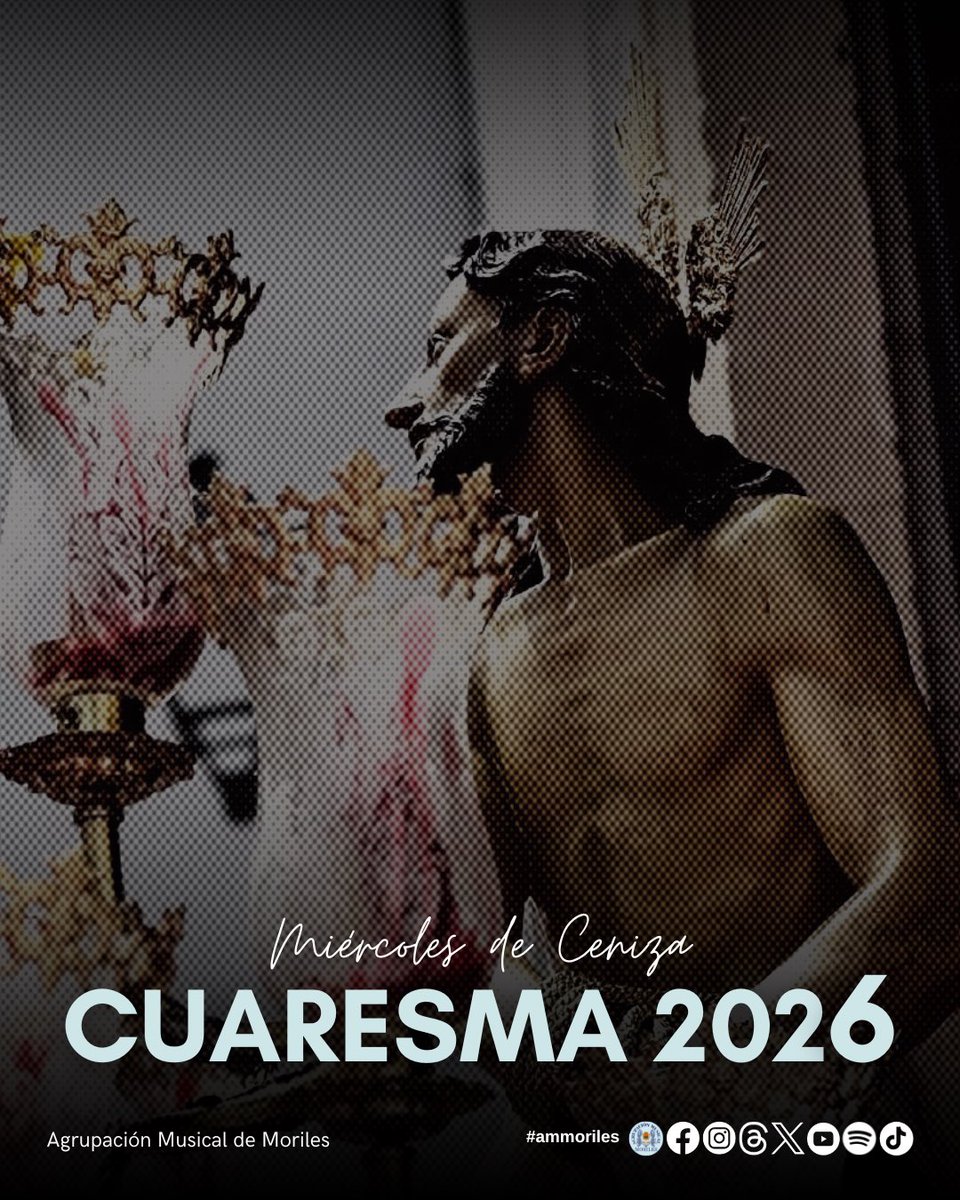 AMMoriles's tweet photo. ¡La #Cuaresma ya está aquí!
Y tan solo 𝒄𝒖𝒂𝒓𝒆𝒏𝒕𝒂 𝒅𝒊𝒂𝒔 nos separan…⌛

@columnamoriles #ammoriles #cuaresma2026 https://t.co/oNNUqInA3D