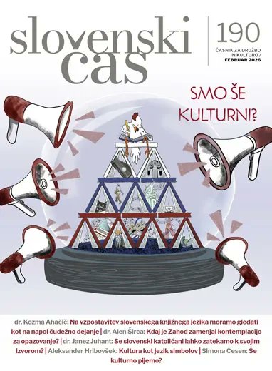 Smo še kulturni? 
Kultura je vprašanje preživetja. Kultura se začne pri človeku, ki si upa misliti, govoriti lepo, moliti brez zadrege, spoštovati resnico in se ne opravičevati za lastne korenine. Za narod je to edina dolgoročna strategija. 
Več: druzina.si/slovenskicas