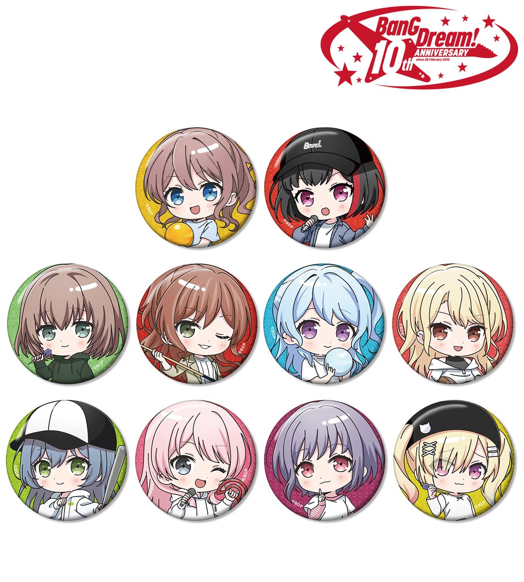 BanG Dream! トレーディング ちびキャラ アクティビティver. グリッター缶バッジ