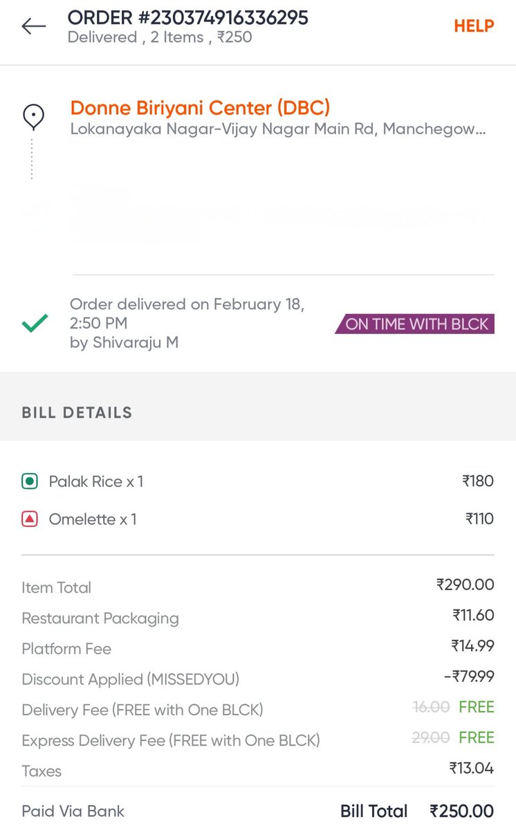 ankith_thandre's tweet photo. ORDER #230374916336295
If hotel will deliver wrong food item to customer what is your solution for customer. Is that a refund can i eat your refund for lunch . Answer me whats the cost of my lost time. @Swiggy @harshamjty @rahuljaimini @nandanreddy https://t.co/cfZUHFLiZV