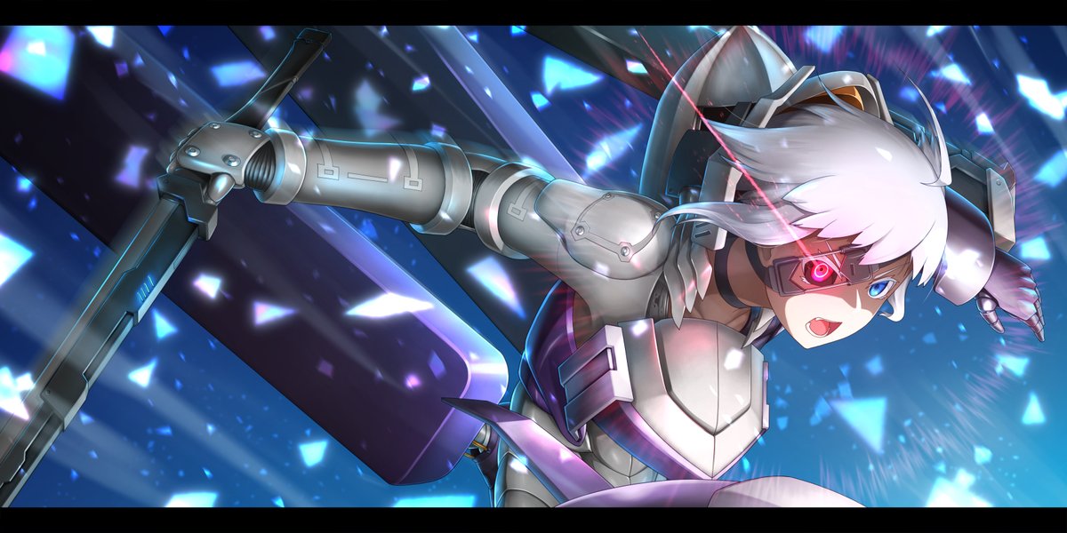 #自分で生み出した一次創作オリジナルキャラを流そう
メカ×少女です🦾✨