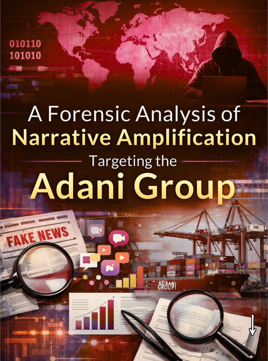 1/5
How narratives against the Adani Group are manufactured and amplified

This thread looks at how certain stories don’t just spread... they are rapidly pushed into visibility. When timing, actors, and messaging align repeatedly, it raises questions about whether amplification