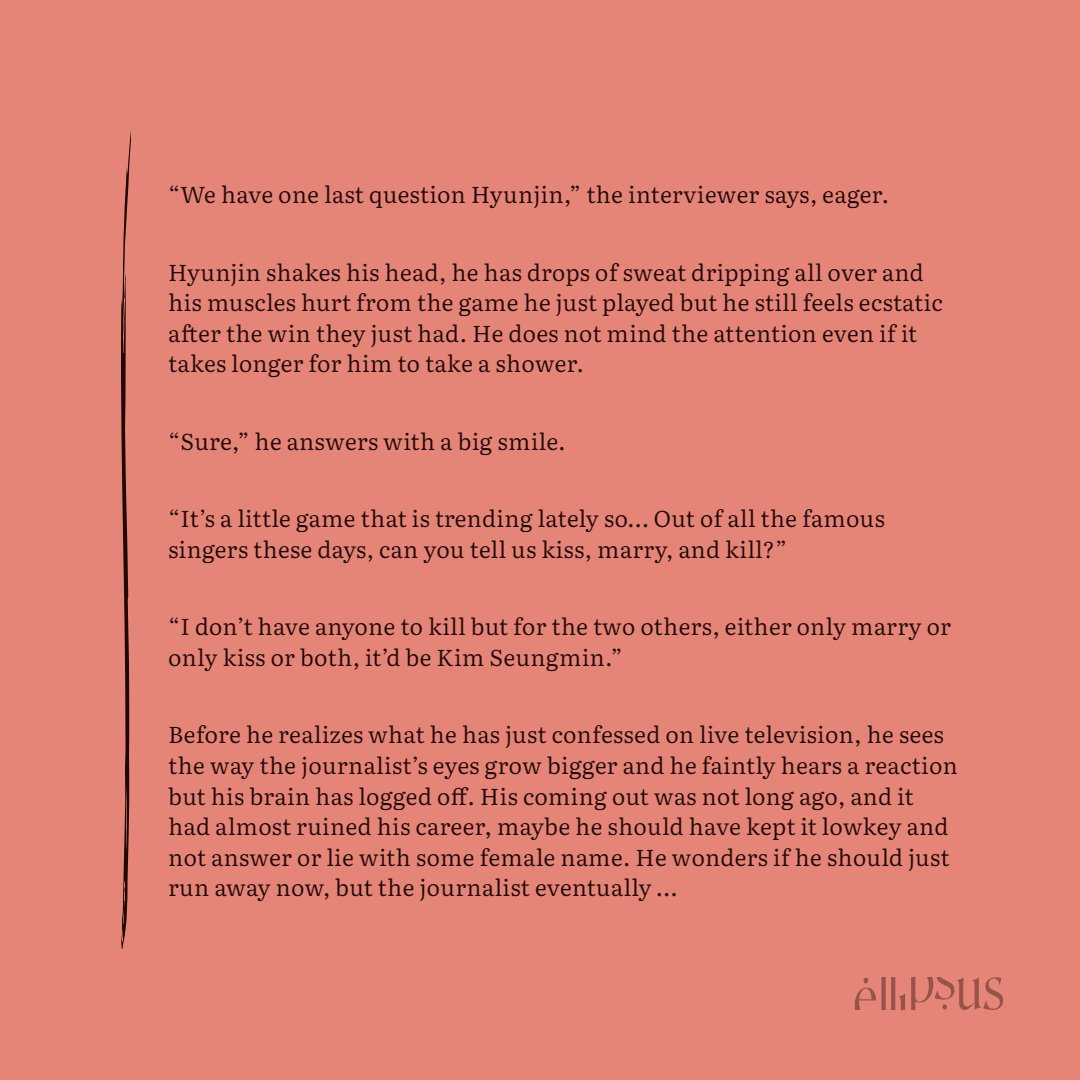 lumineescente's tweet image. 🥟🐶 wip(s) wed!! here have three snippets from three different fics, tell me which one you like the most (or if it's all of them?) 

1st: modern au singer sevng athlete hyvne 
2nd: cheating au 
3rd: magic royal au