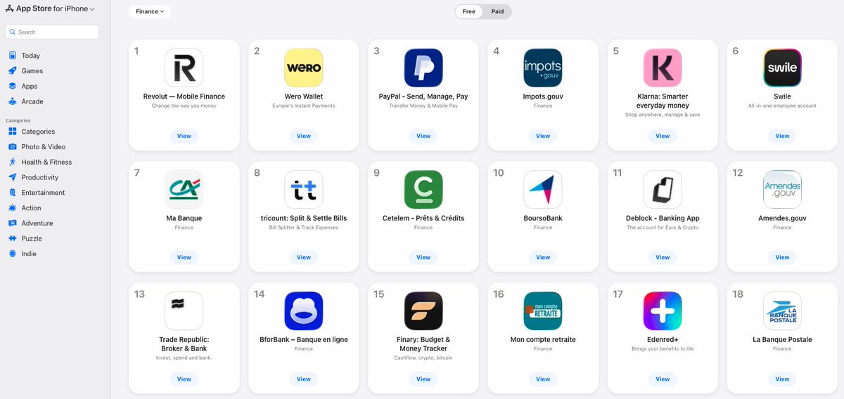 Nous sommes sur le point d’entrer dans le top 10 des applications de finance en 🇫🇷

Circulez, y a rien à voir. 😏
