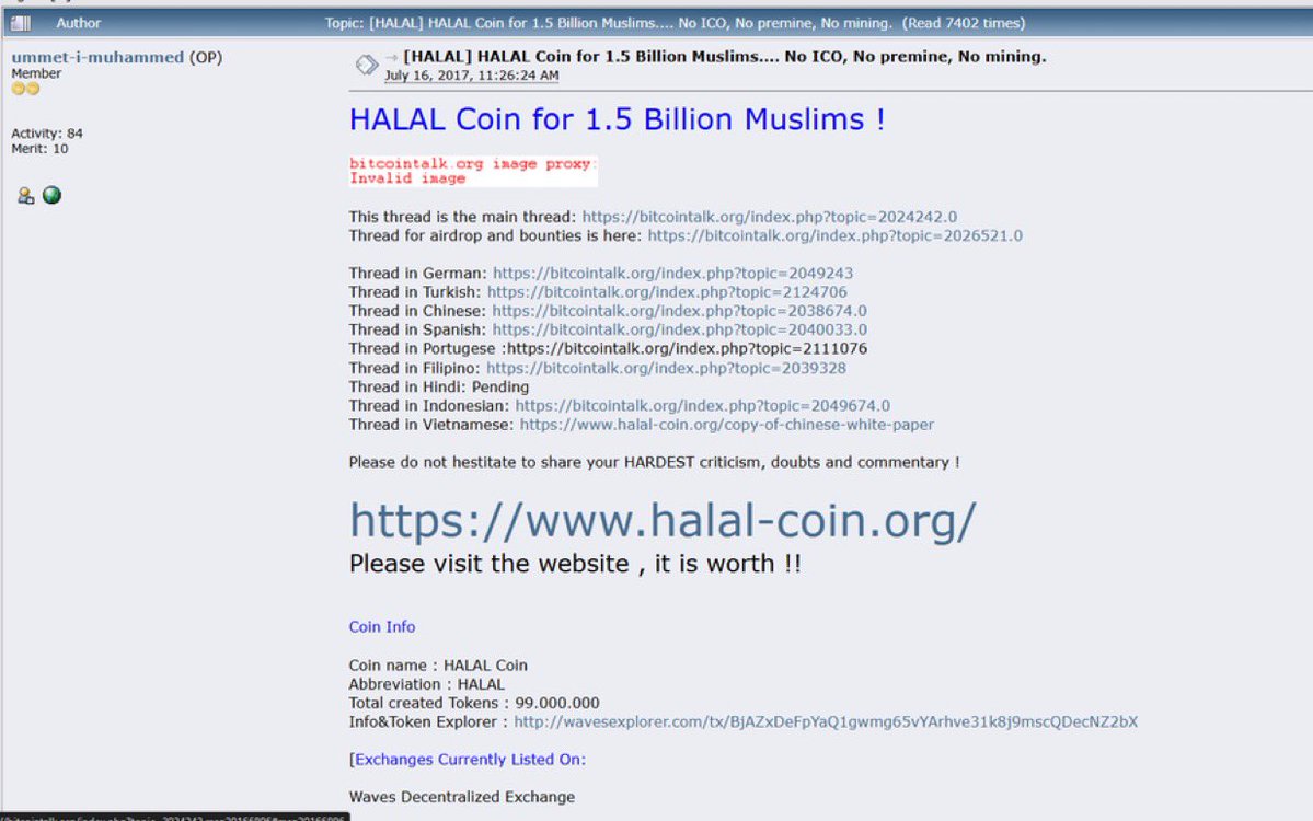 Ramadan starts today 

This’s OG HALAL coin from bitcointalk

bitcointalk.org/index.php?topi…

3EJFedPCp44aeSzhM1VLPiPpo2TAsoqnxzw36Dtqpump
