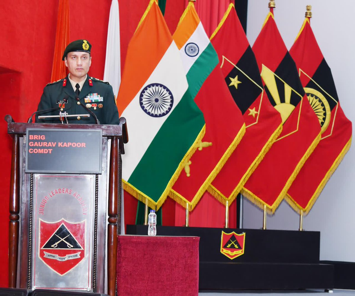 artrac_ia's tweet photo. "𝐉𝐮𝐧𝐢𝐨𝐫 𝐋𝐞𝐚𝐝𝐞𝐫𝐬 𝐀𝐜𝐚𝐝𝐞𝐦𝐲, 𝐁𝐞𝐫𝐞𝐢𝐥𝐥𝐲"

The Potential Subedar Major Course commenced on 18 February 2026 at Junior Leaders Academy, Bareilly.

Subedar Majors / Equivalent and Potential Subedar Majors from the Indian Army, Indian Air Force, SFF and Assam Rifles are participating in this intensive and transformational four week course.

The course is meticulously structured to enhance Leadership and Management competencies, enabling junior leaders to effectively shoulder present responsibilities and prepare for future operational challenges.

The course reaffirms the Academy’s steadfast commitment to nurturing professional excellence and strengthening the leadership traits of Subedar Majors / Equivalent and Potential Subedar Majors of Indian Armed Forces.

Instagram- https://t.co/TD4zhixNrY

Facebook- https://t.co/2GTkFA5cw3

#JuniorLeadersAcademy
#ARTRAC
#IndianArmy
@adgpi