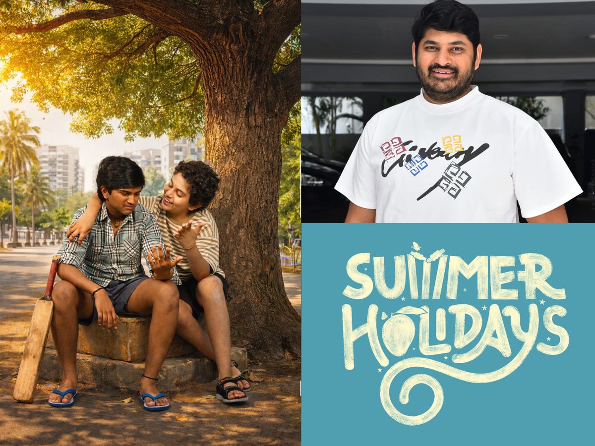 Summer ante cricket match lu friends uh 🥰
Aaha can't wait for this movie 🥳 
#SummerHolidaysOnMay1st