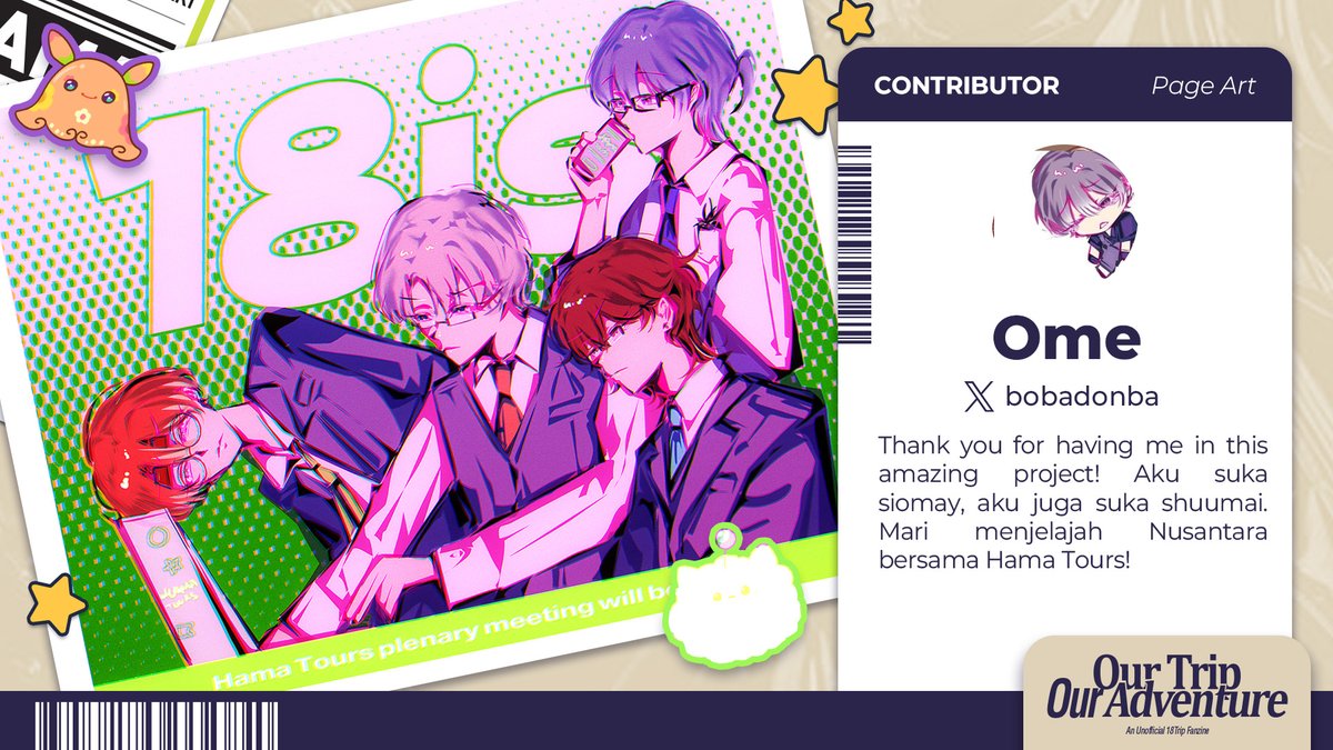 im so excited to drew yodaka and tao for this amazing zine! please