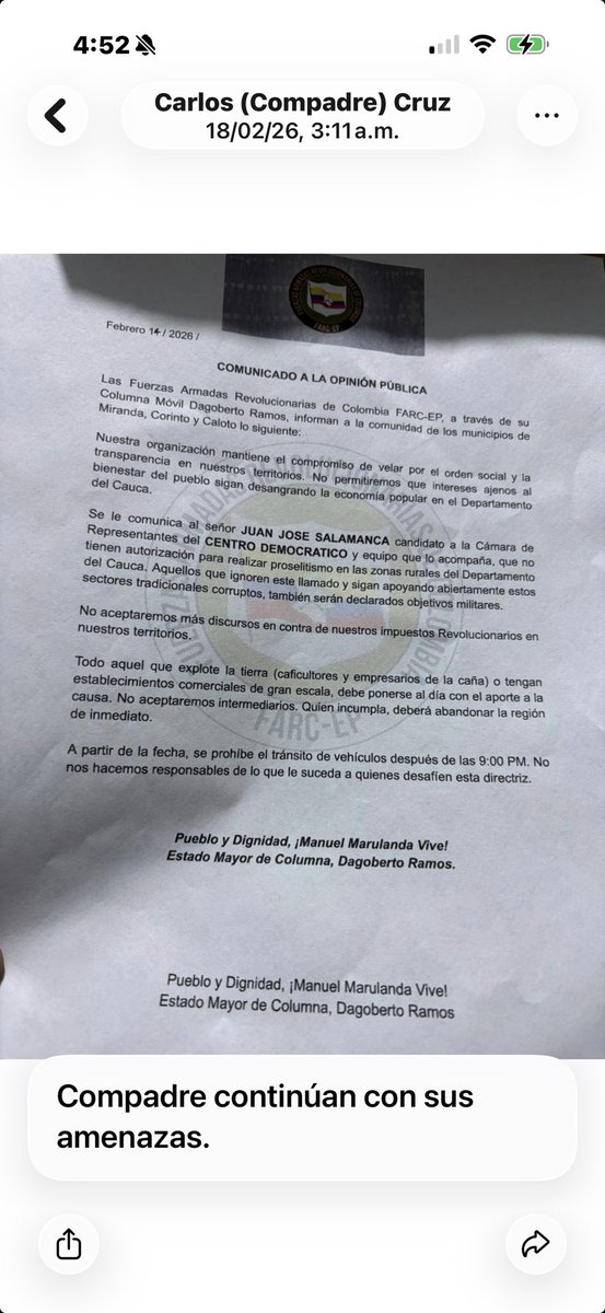 El terrorismo amenaza a nuestros candidatos en el Cauca