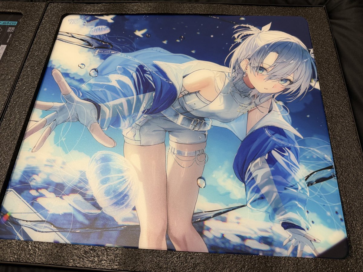 とろろさんのガラスマウスパッド2種いただきました！！ デザイン