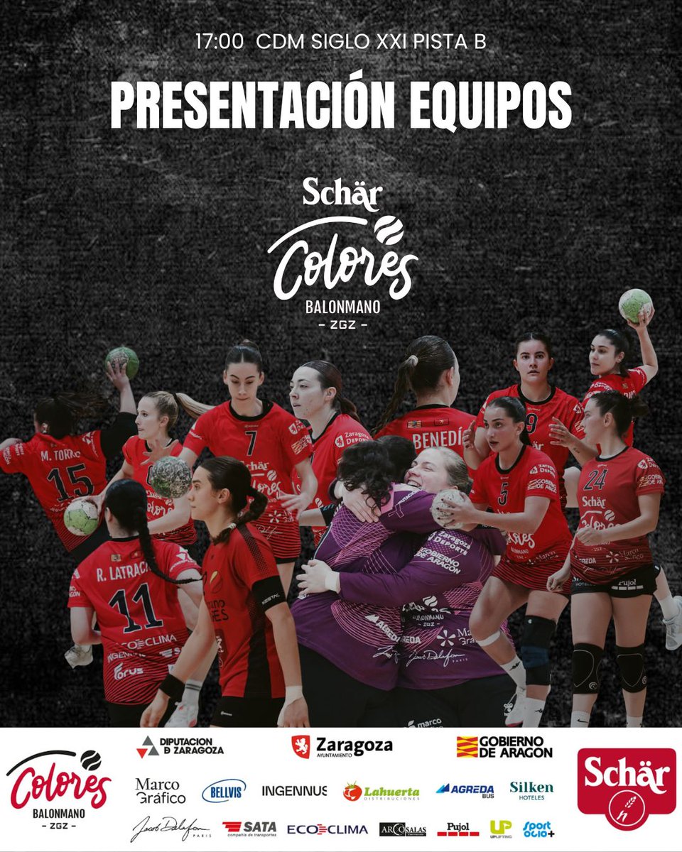 El sábado que viene será muy especial para nuestra entidad en el Siglo XXI (Pista B). Tomad nota ✍️

⌚️ 17:00: Presentación y foto oficial de todos los equipos del club
⌚️ 17:45: Partido DH Oro 🆚 <a href="/LleidaHC/">Lleida Handbol Club</a> 

Todos unidos para jugar un partido muy importante por la permanencia