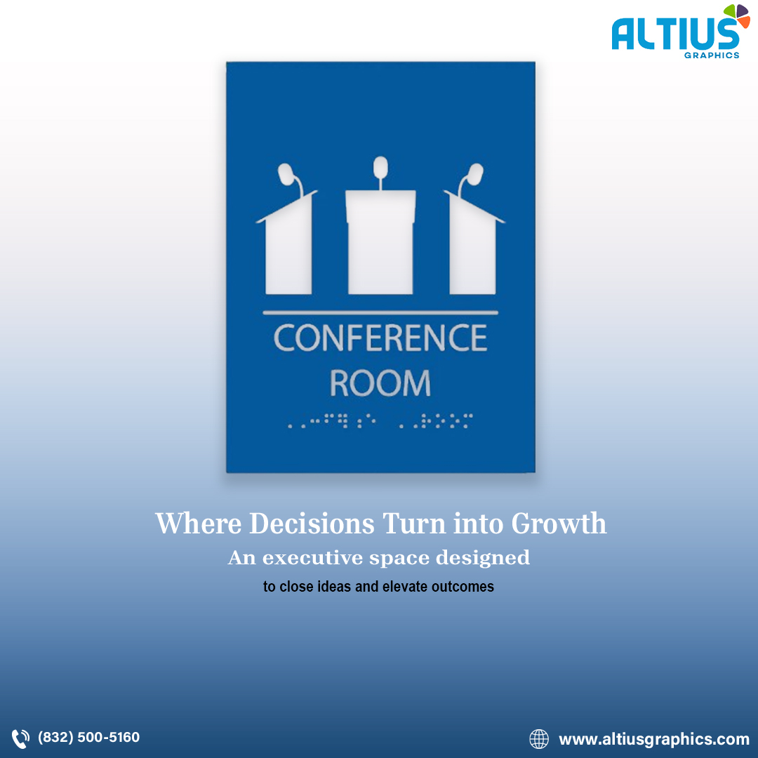 AltiusGraphics's tweet image. Clear, professional conference room signs designed to elevate executive spaces and support productive meetings. ADA-compliant, durable, and built to enhance navigation in modern office environments.

#ConferenceRoom #OfficeSignage #InteriorSignage #ADACompliant #ALTIUSGraphics