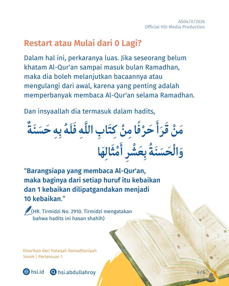hsiabdullahroy's tweet photo. Meskipun khatam Al-Qur'an bukanlah kewajiban, kita tentu tidak ingin terluput dari limpahan pahala membaca Al-Qur'an di bulan suci. Agar impian khatam Al-Qur’an tidak sekedar angan, save vision board ini dan cetak kalau bermanfaat! https://t.co/T7hlqSHykI