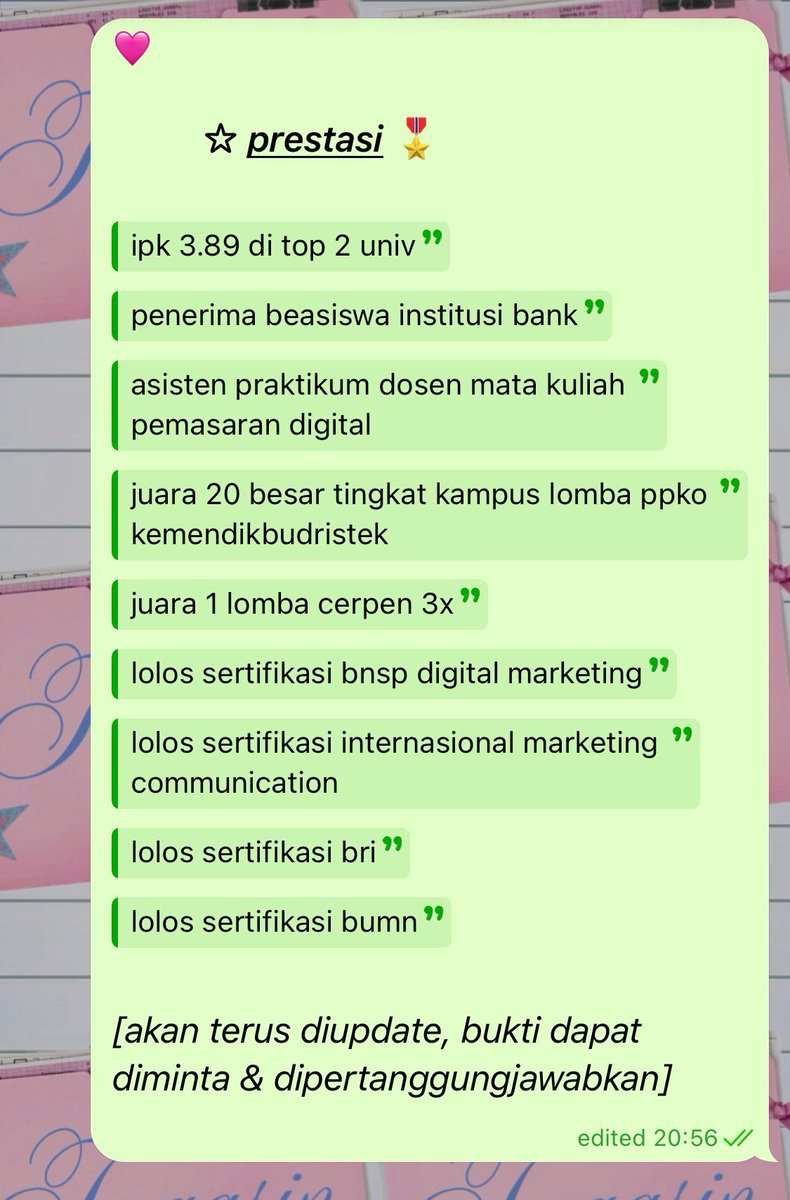 Nata💌 Joki 1k+ Testi tweet media