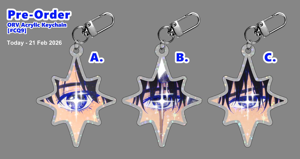 เปิดพรี+สอบถามความสนใจรอบไปรฯ
พวงกุญแจ ORV ที่จะลงในงาน #CQ9 ค่ะ

forms.gle/Do9fgKbmDbbMTf…
ปิดฟอร์ม 21 ก.พ. 2568 เวลา 23:59 น. 

กะทันหันนิดหน่อยค่ะ พอดีทำกู้ดเป็นสติ๊กเกอร์แล้วดันอยากได้พวงกุญแจด้วย คิดว่าเคลือบแล้วน่าจะสวยดี
ขอฝากด้วยนะคะ🤲
#จอนดกชี #ตลาดนัดจอนดกชี #ตลาดนัดorv