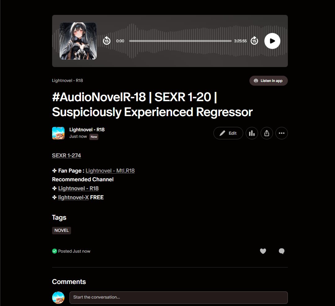lightnovelmtl's tweet photo. #Novel #Audiobook #AdultNovel #TranslatedNovel #ReadNovel
📷 https://t.co/FO6j1Q0Rbl
32 - LHHF 1-284 
31 - DGTT 1-232
30 - YCII 1-242 
29 - TMOO 1-953
📷 https://t.co/MEnRz6TNwT
37 - SEXR 1-274 https://t.co/AFZ3layfLB