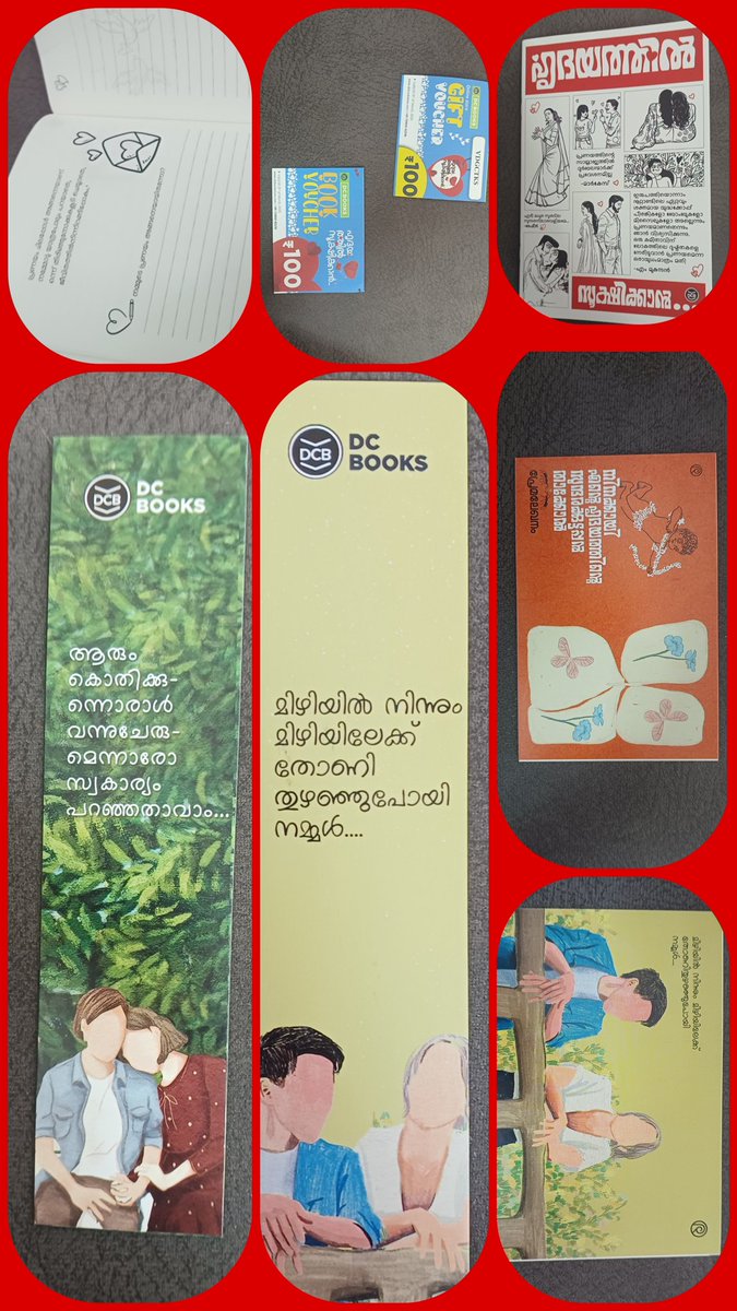 ഡിസി ബുക്കിന്റെ പ്രണയദിന സമ്മാനം ❤️
ബുക്‌മാർക്കുകൾ ഒരുപാടു ഇഷ്ട്ടമായി ❤️
Thanks <a href="/dcbooksonline/">DC Books</a>