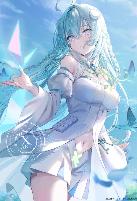 ── ✦ ── ​絵守未來10周年記念展 新作描き下ろしイラスト公開'- ​── ✦ ── 風が記憶を揺らす場所で illustration by はるひるり(#haruhiruri) #絵守未來10周年
