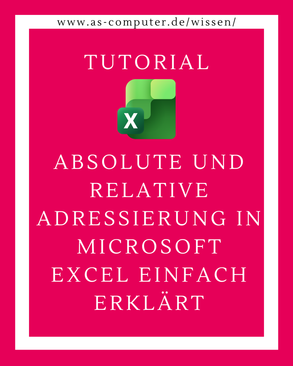 📊 Excel-Formeln endlich richtig kopieren? So klappt’s! 💡
Warum verändern sich meine Formeln plötzlich? 🤯Und was bedeutet eigentlich $ in Excel?
In unserem Wissensblog verständlich und praxisnah: relative, absolute und gemischte Zellbezüge !
bit.ly/46K7cZf