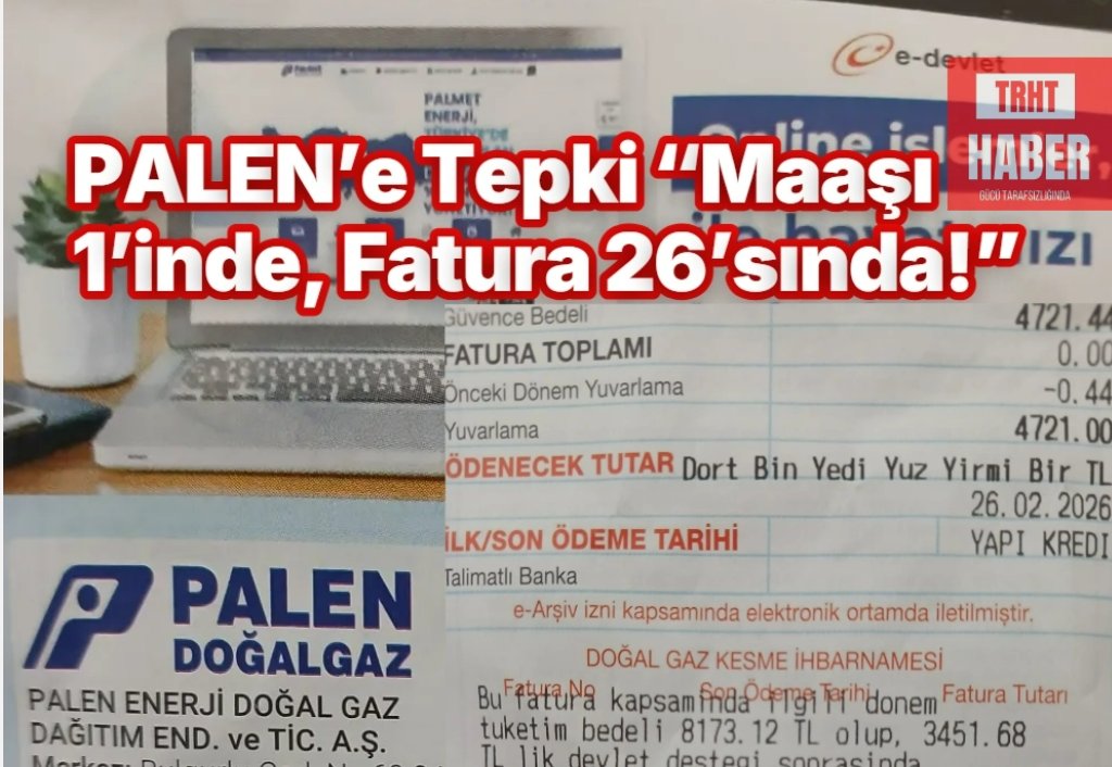 Trhaberturk25's tweet image. PALEN’e Tepki “Maaşı 1’inde, Fatura 26’sında!” trhaberturk.com/haber/palene_t… @PALENEnerji
@EPDK
@HMBakanligi
@ticaret
@TCKB
#PALEN
#Doğalgaz
#SonÖdemeTarihi
#Emekli
#EmekliMaaşı
#GecikmeFaizi
#TüketiciHakları
#EPDK
#SosyalAdalet
#EnerjiHakkı