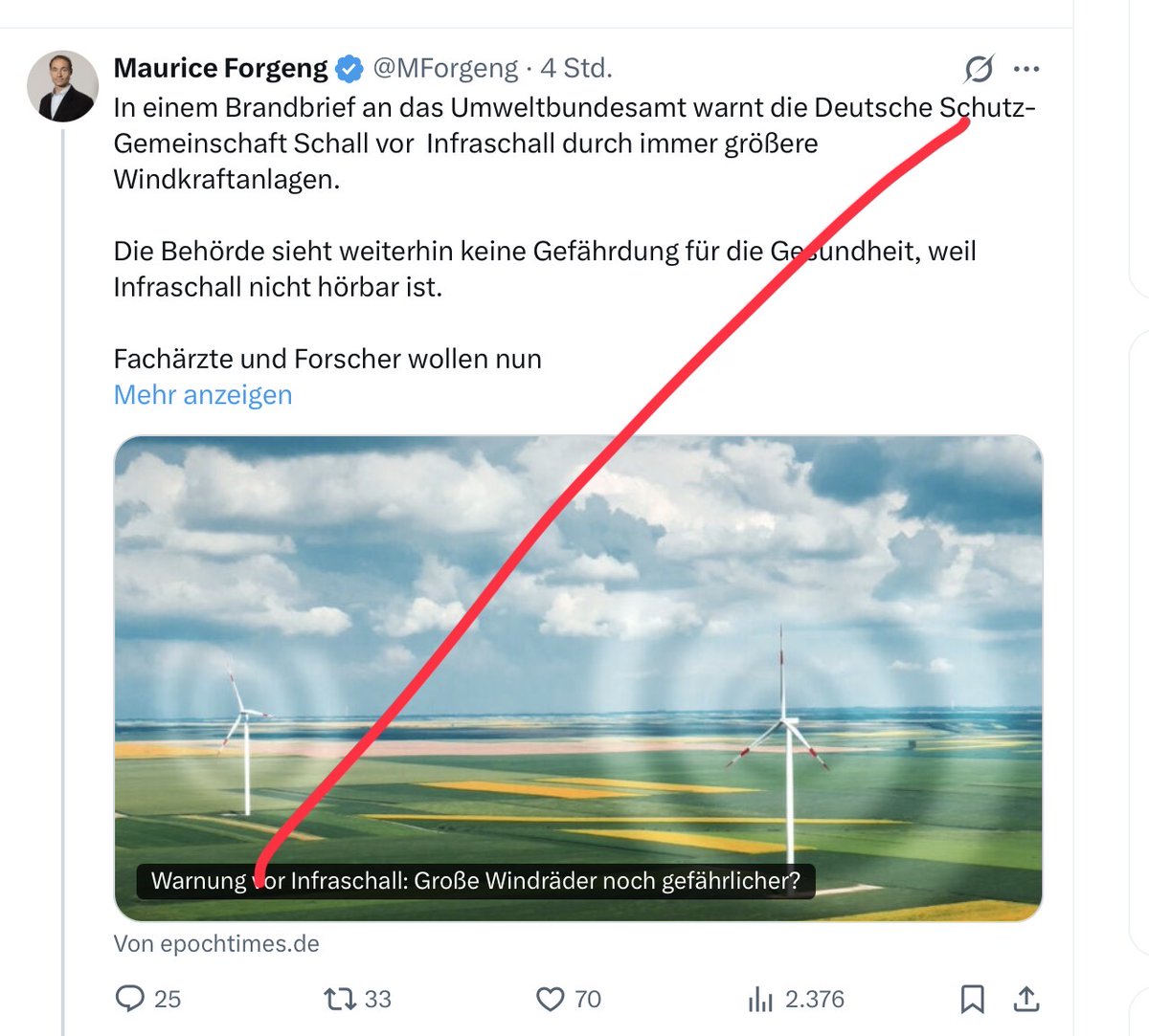 Hast du Angst vor #Infraschall? 
Dann steige ja nicht in ein Auto. Niemals!