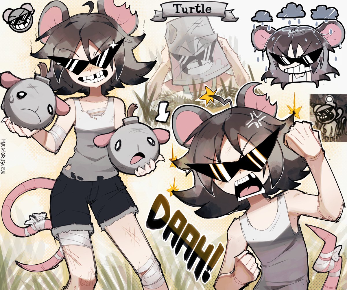 parasoruburuu's tweet image. Radical Rat!! 🐀💣
#mewgenics