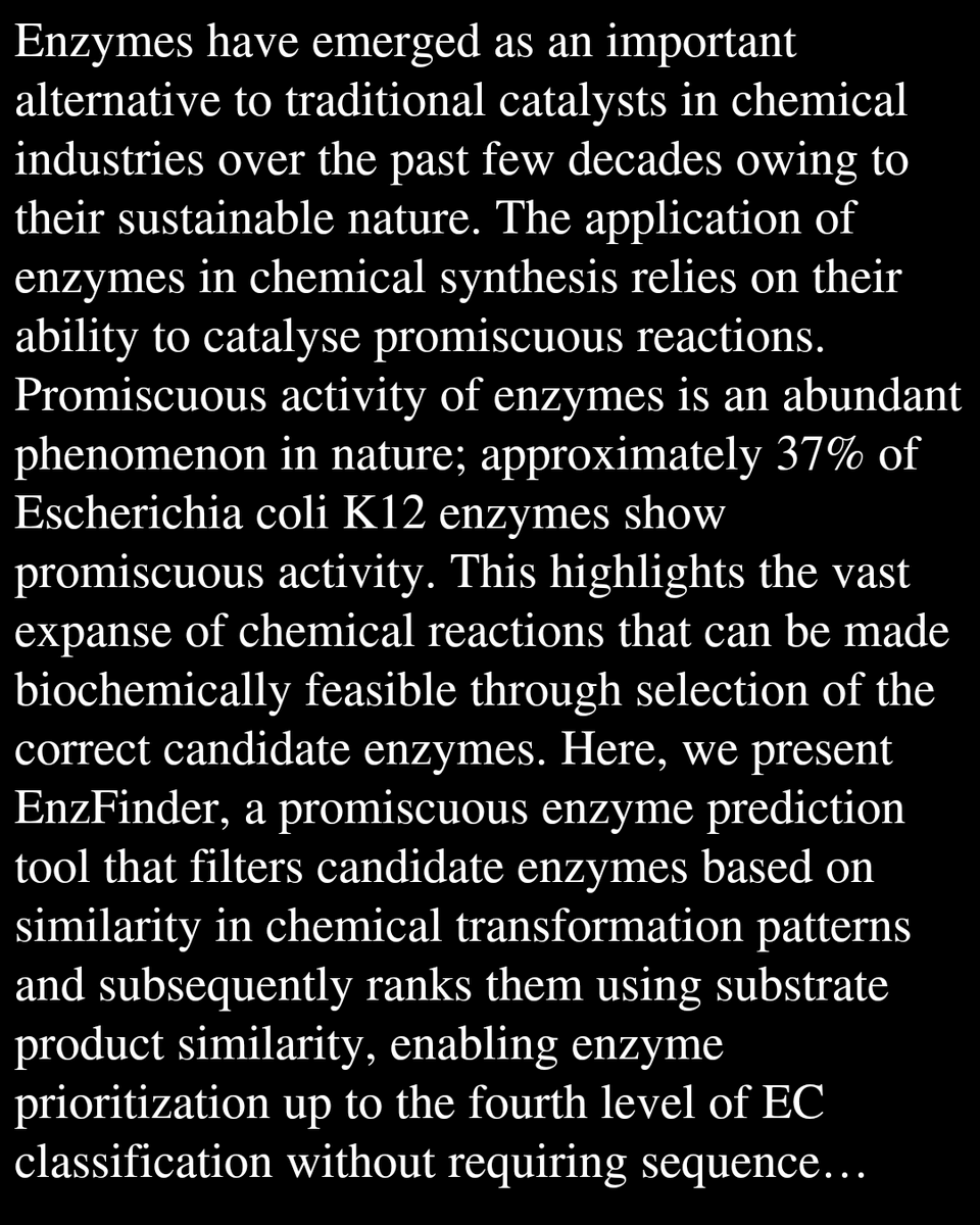 EnzFinder: a sustainable alternative to chemical synthesis

Jain, A., Pandey, N., Roy, A.
biorxiv.org/content/10.648…