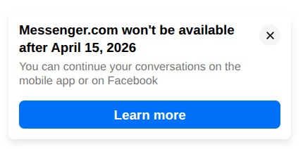 Why meta is killing Messenger ? 

What is going on there with meta...