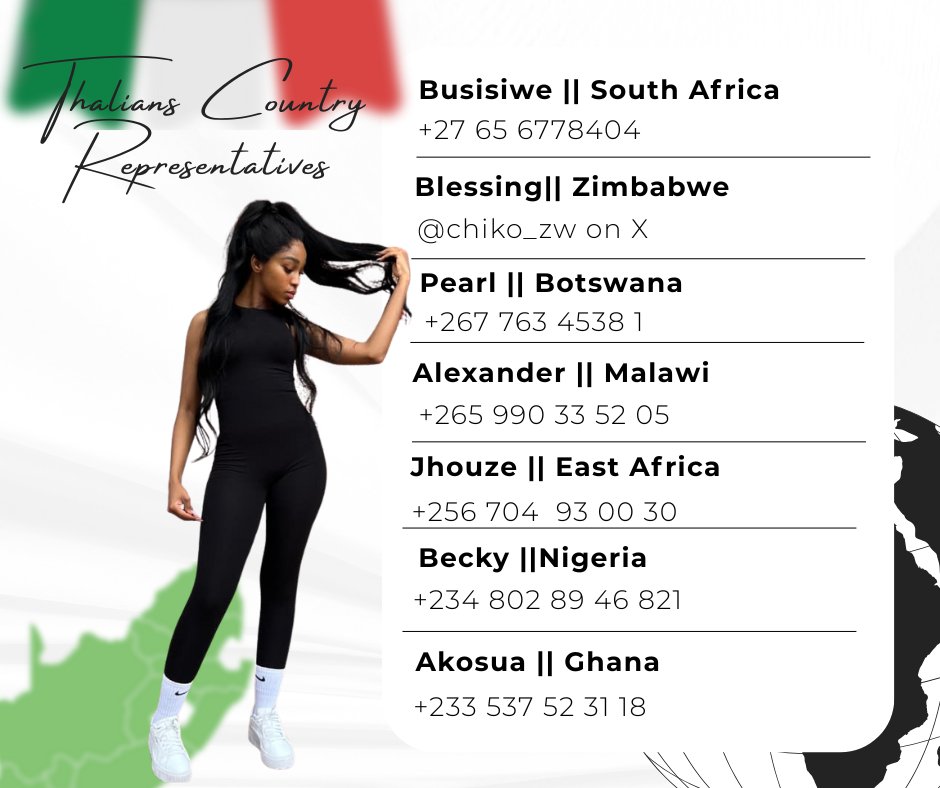 ms_ttshabalala's tweet photo. Thalians, kindly ensure to join your country groups if you haven’t. Should you need any assistance with voting, voting centres or updates, kindly reach out to your representatives or the fanpage @thalians_hq 

South Africa: @MgabadeliMiss 
Zimbabwe: @Chiko__zw  
East Africa: @Jhouze6 
Nigeria: @BeckyOnovu88515
Ghana: @iamamoakuaa 
Diaspora: @mrmannydont @thalians_hq 

#ThandekaTshabalala
#BBMzansi #BBMzansiS6