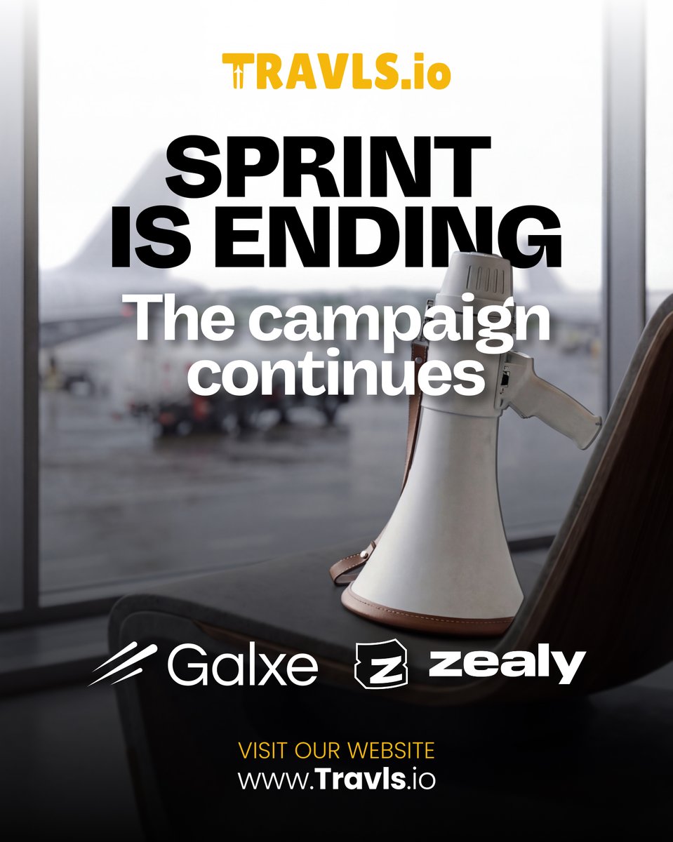 To everyone participating in the TRAVLS drop campaign.

The energy has been real. The leaderboard is moving every day and the competition is getting tighter.

Rewards are going to the most consistent contributors, so if you’re in, keep pushing.
If you’re still on the sidelines,