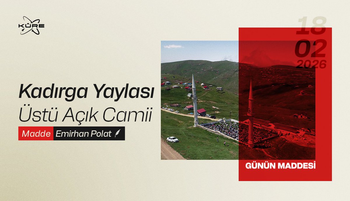 Kubbesi gökyüzü olan bir cami.

1461’de Trabzon’un fethi sırasında belirlenen bu alan, taşlarla çevrilerek açık hava ibadethanesine dönüştürüldü. 

Rivayetlere göre Fatih Sultan Mehmet, alanın iyileştirilmesi yönünde bir rüya görür.

🔴 Günün Maddesi: kureansiklopedi.com/tr/detay/kadir…