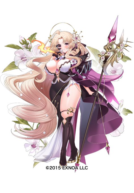 【お仕事告知】「FLOWER KNIGHT GIRL」にて新規実装された「☆6ビロードアオイ(深層目録)」を担当させていただきました!皆様是非よろしくお願いいたします! #フラワーナイトガール