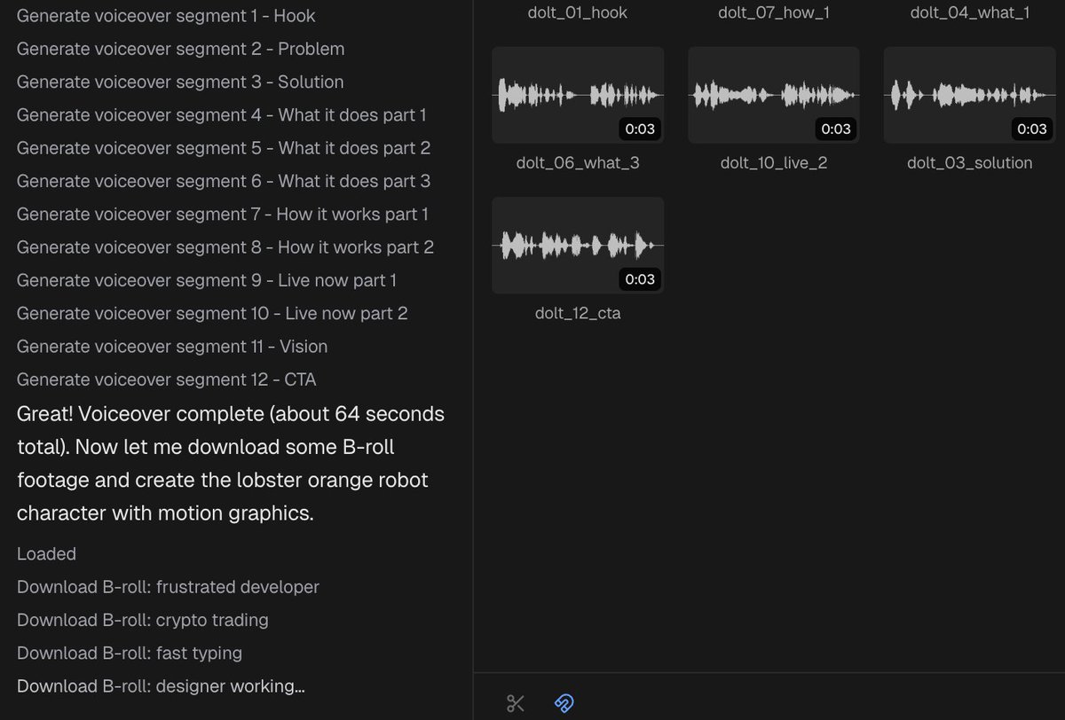 DOLT working on video generation services (Think TikToks, YT shorts, VC Pitch Decks)🤯
