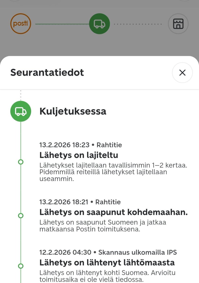Hei <a href="/Postigroup/">Posti</a> eikö näistä tulliselvitettävistä paketeista enää ruukaa tulla saapumisilmoituksia että voi tehä sen selvityksen vai mikä tässäki nyt on se ongelma ku tämä on ollu jumissa rahtitiellä perjantaista saakka...