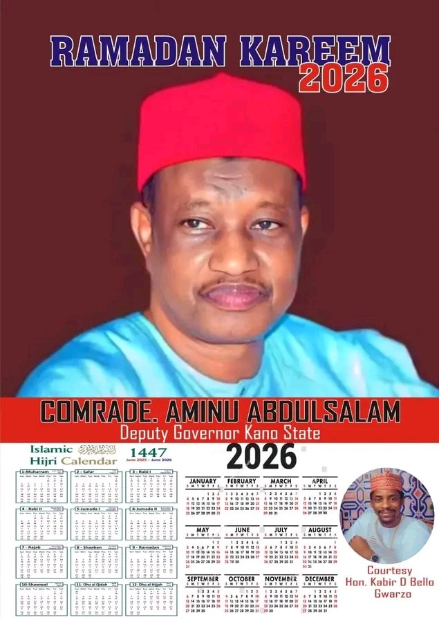 Albarkacin wannan wata me albarka, Allah kayi masa gwabnan jahar Kano 🙏