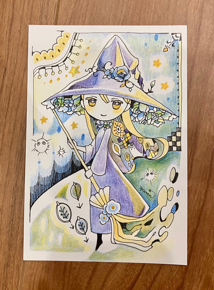 おはようございます！今日は原画をもう一枚描いて値札を作って仕事をし