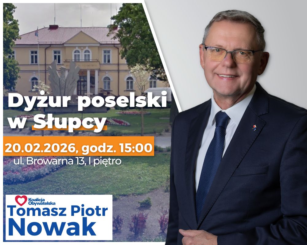 Zapraszamy na dyżur poselski.
👉Masz problem z urzędem?
👉Twoja sprawa utknęła w miejscu?
👉Potrzebujesz interwencji poselskiej?
Podczas spotkania możesz przedstawić swoją sprawę, złożyć wniosek o interwencję lub uzyskać pomoc w kontakcie z instytucjami publicznymi.
