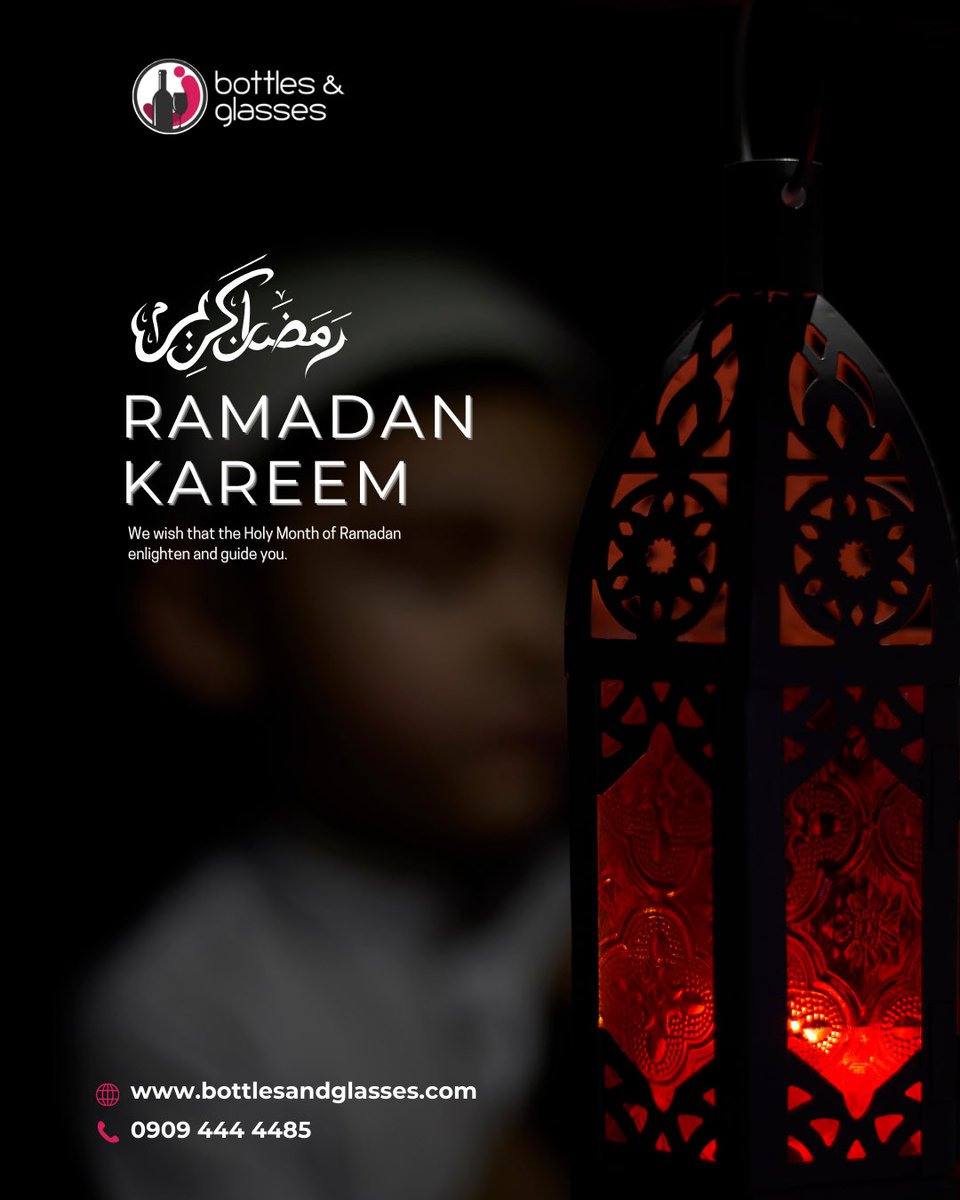 Ramadan Kareem to all our amazing Muslim brothers and sisters. 
May this holy month enlighten and guide you all. 🌙

#bottlesandglasses 
#RamadanKareem