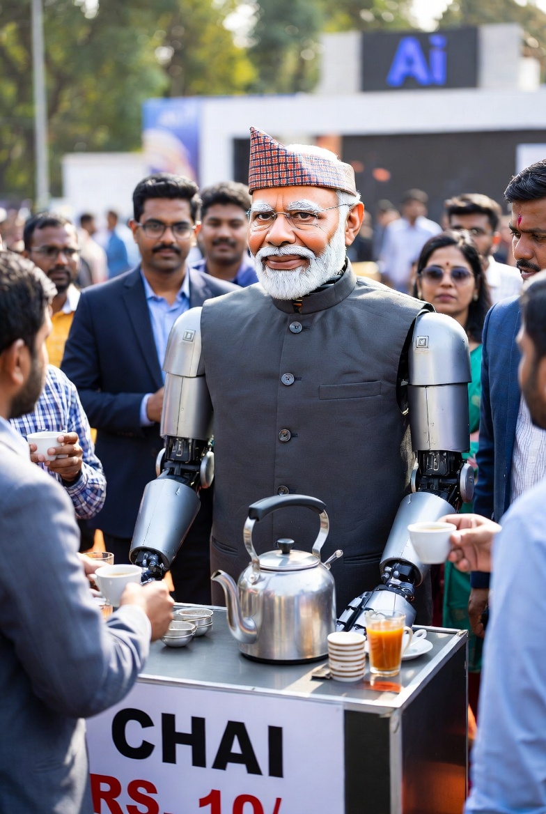 My robot selling Tea at AI Summit