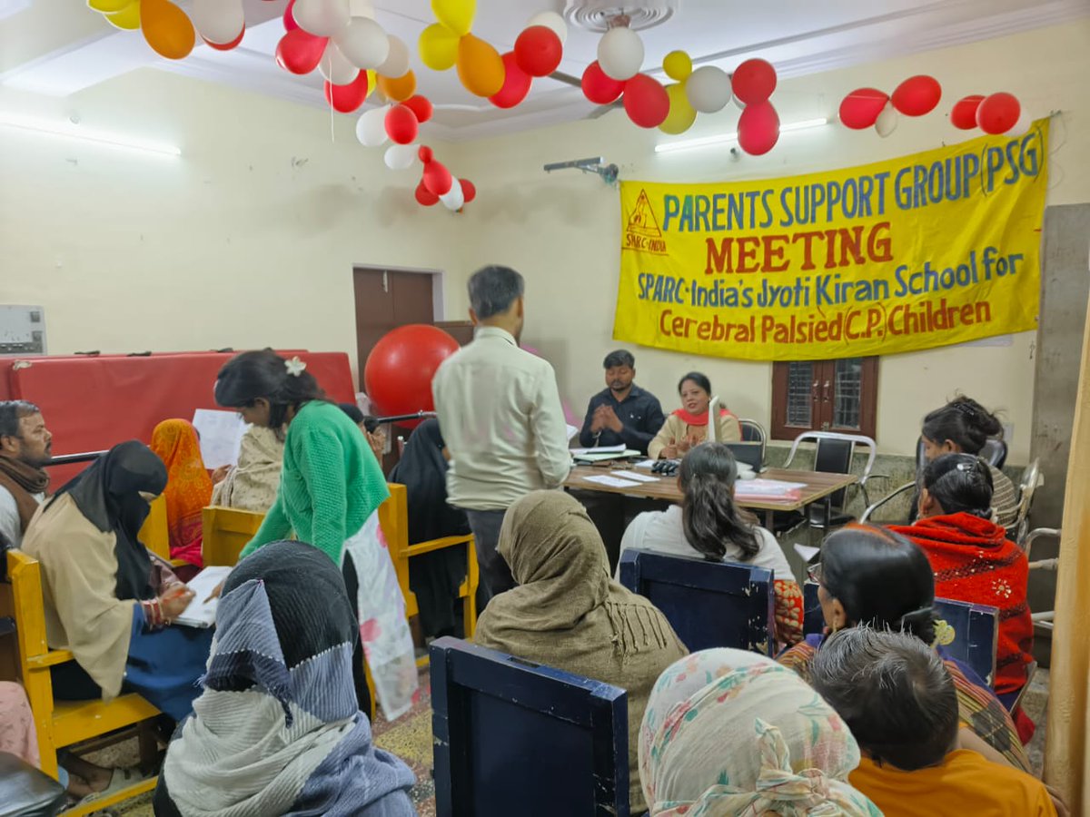 SPARCINDIA's tweet image. On 14th February 2026, SPARC-India’s Jyoti Kiran School, in collaboration with SBI Foundation, successfully conducted a Parent Support Group (PSG) meeting with 29 parents and staff members.
#childrenwithdisability #jyotikiranschool #Parentsupportgroup
