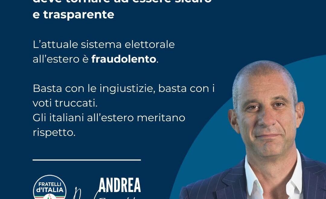 “Non possiamo più girare la testa dall’altra parte. Il sistema del voto postale all’estero è strutturalmente debole, obsoleto e, come ho denunciato più volte, un veicolo per truffe che rischiano di alterare la volontà popolare”, afferma Andrea Di Giuseppe. iltempo.it/politica/2026/…