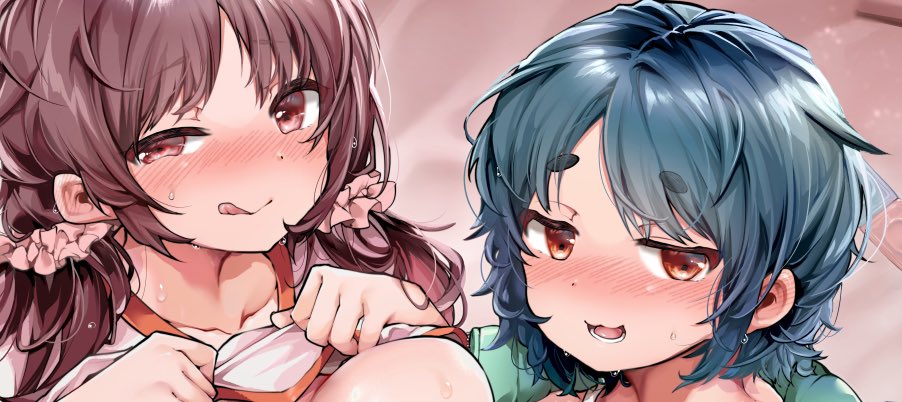 JK乳合わせ | よしみず@初単行本発売中 #pixiv https://t.co/9F61SWWSxO
裏表紙絵の全体を投稿してきました、ダブルヒロインです! 