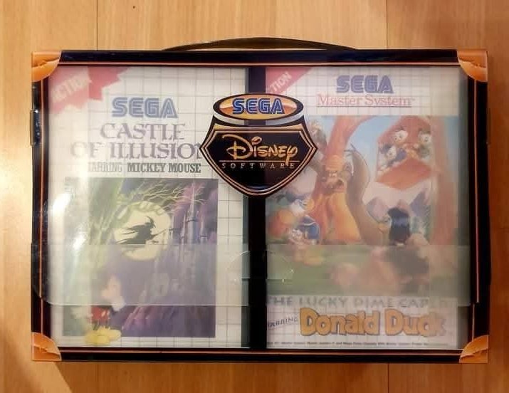 Hipsilon2b's tweet photo. Precioso cofre Disney Gif Set exclusivo francés para Master System.
Lanzado en el año 93 por Disney Software a un precio de 45€. https://t.co/2sWYcRPw5Q