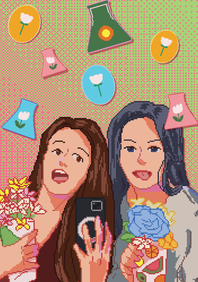 happy belated valentine's day also #commission #pixelart #wlw