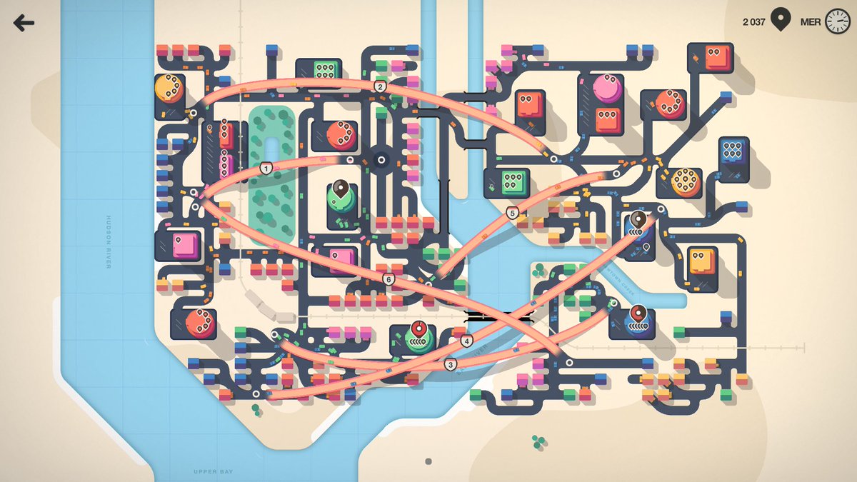 Petit jeu qui parait bien chill à construire des routes et des ponts mais qui, au fur et à mesure, s'avère bien tendu !
Très sympa ce petit Mini Motorways.